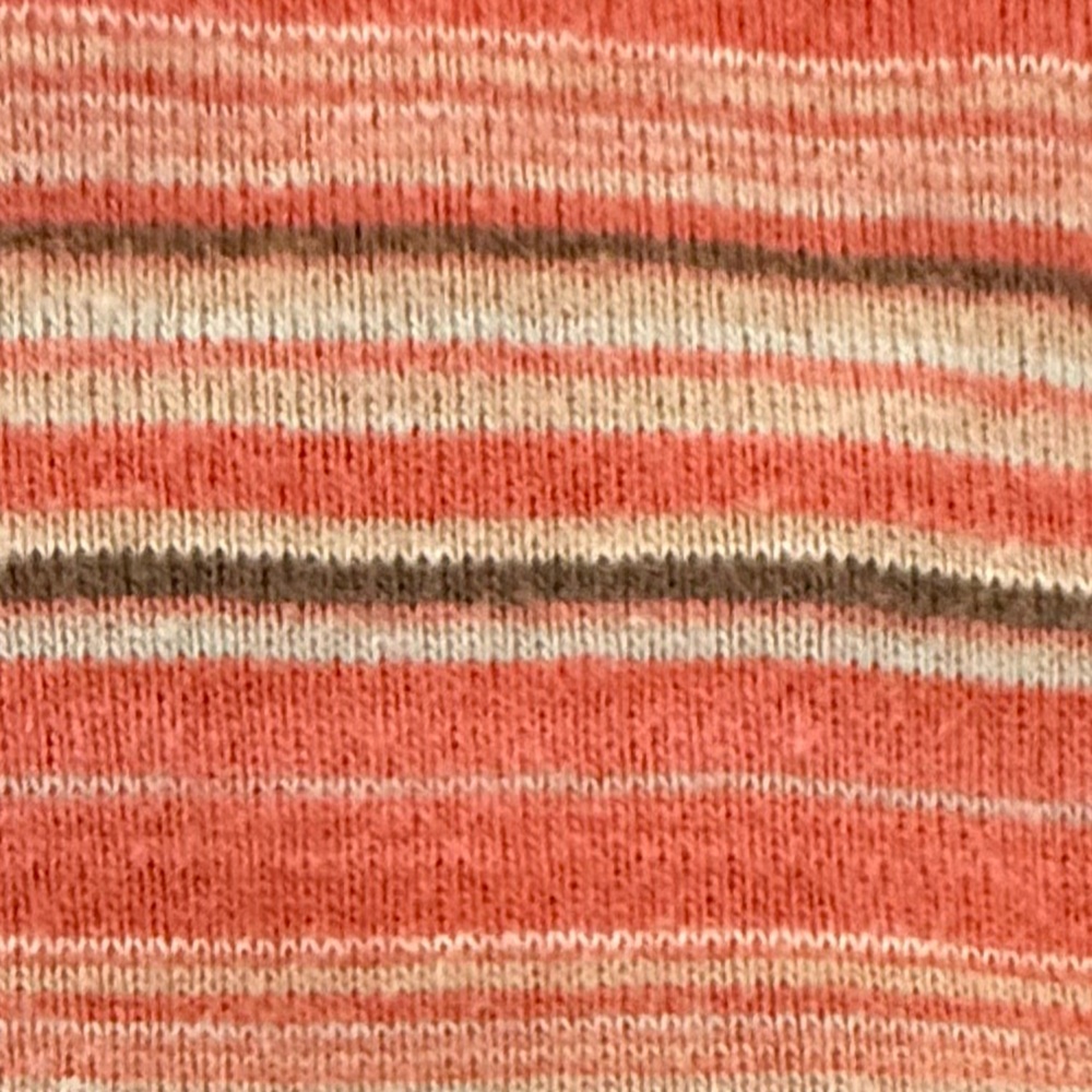 Woolrich Grenadine Striped Mock Neck Long Sleeve Top Size Large - Picture 4 of 9